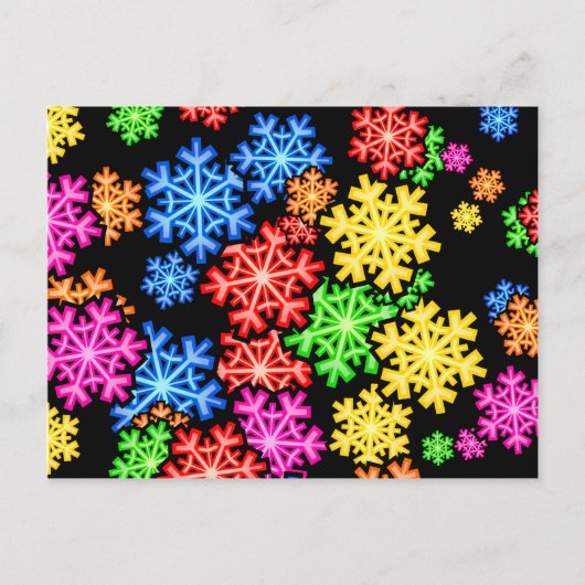 Snowflake Wallpaper Briefkaart (Voorkant)