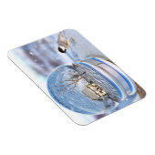 Snowflake Wereldbol Flexible Magnet Magneet (Rechterzijde)