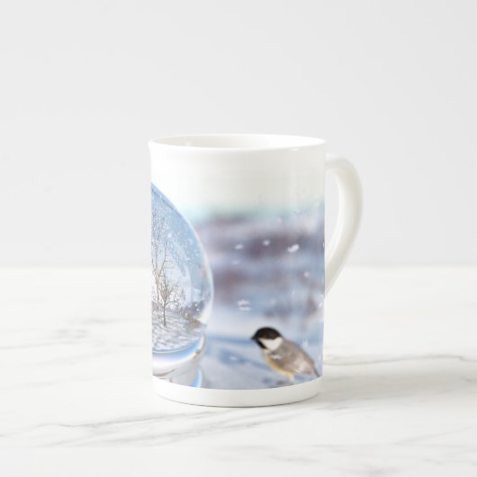 Snowflake Wereldbol Specialty Mok (Voorkant rechts)