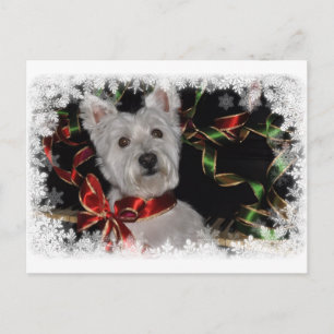 Snowflake Westie Briefkaart