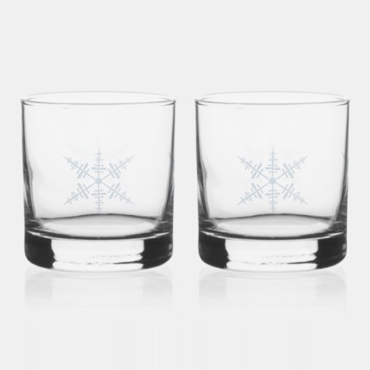Snowflake Whisky Glas (Voorkant)