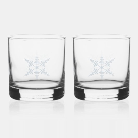 Snowflake Whisky Glas (Achterkant)