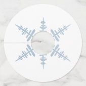 Snowflake Wijnglaslabel (Achterkant)