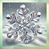 Snowflake Window Cling Raamsticker (Vel 3)
