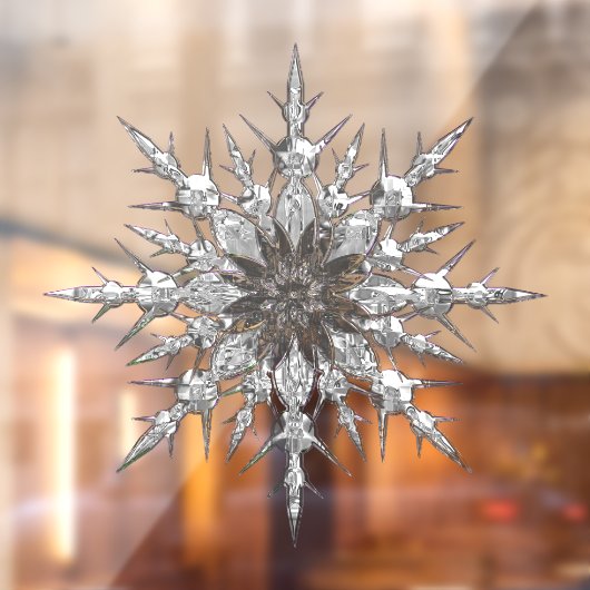 Snowflake Window Cling Raamsticker (Vel 2)