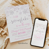 Snowflake Winter Baby shower Bedankjes Labels