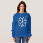 Snowflake Winter Blue Sweater (Voorkant volledig)