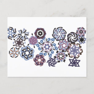 Snowflake winter briefkaart