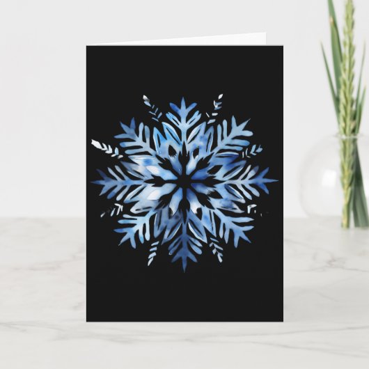 Snowflake Winter Christmas Matching  Kaart (Voorkant)