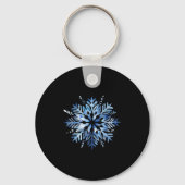 Snowflake Winter Christmas Matching Sleutelhanger (Voorkant)