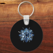 Snowflake Winter Christmas Matching Sleutelhanger (Voorkant)