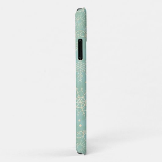 Snowflake Winter Kerstmis Case-Mate iPhone Case (Achterkant/rechts)