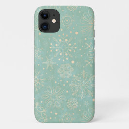 Snowflake Winter Kerstmis iPhone 11 Hoesje