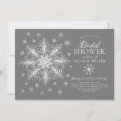 Snowflake Winter Vrijgezellenfeest Kaart (Voorkant)