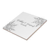 Snowflake Winter Wedding Tegeltje (Zijkant)