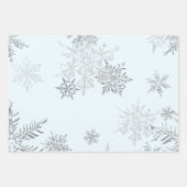 Snowflake Winter Wonderland Inpakpapier Vel (Voorkant 3)
