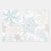 Snowflake Winter Wonderland Inpakpapier Vel (Voorkant 2)