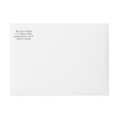 Snowflake wraparanetiket voor fijne kerst (Voorkant)