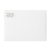 Snowflake wraparanetiket voor fijne kerst (Voorkant)