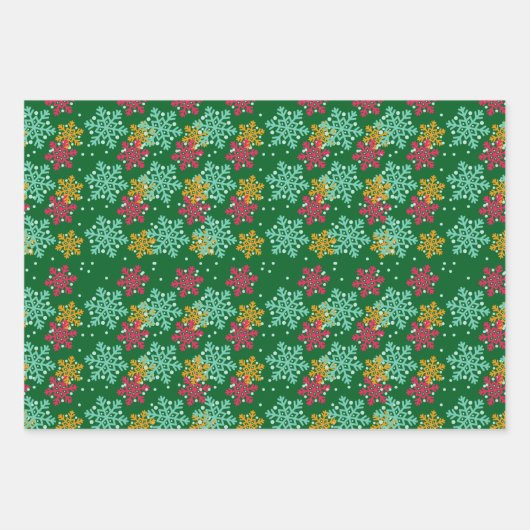 Snowflake wrappen van papier voor platte vellen pa (Voorkant 3)