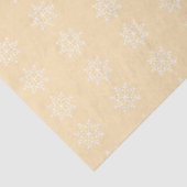 Snowflake Xmas Design Peach Holiday Kerstmis Tissuepapier (Detail)