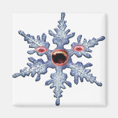 Snowflake Zombie! Square Magnet Magneet (Voorkant)