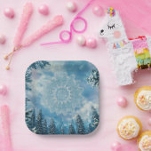 SnowFlakeFrost Papieren Bordje (Feest)