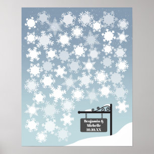 Snowflakes - 50 Signature Livre d'or Alternative
