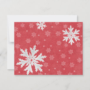 Snowflakes à la carte postale de Noël Eve