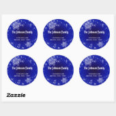 Snowflakes Adres Etiket (Vel)