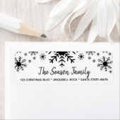 Snowflakes adres Etiket (Insitu)