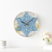 Snowflakes Art 12 Horloges murales et options numé (Maison)