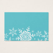 Snowflakes Baby Boy Shower Turquoise Apportez un l (Dos)