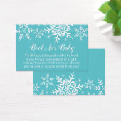 Snowflakes Baby Boy Shower Turquoise Apportez un l (Bureau)