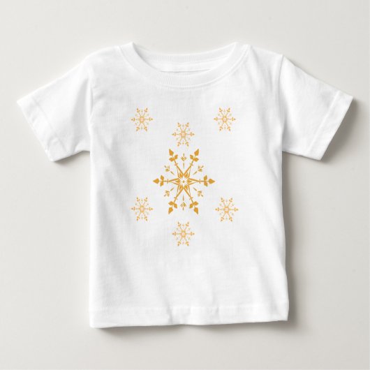 Snowflakes Baby Fine Jersey T-shirt (Devant)