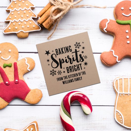 Snowflakes Baking Spirits voor kerstmis Rubberstempel