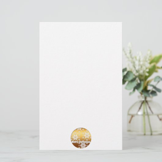 Snowflakes, bakkerij briefpapier (Staand voorkant)