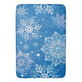 Snowflakes Bath Mat (Voorkant Verticaal)
