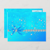 Snowflakes, bevroren briefkaart (Voorkant / Achterkant)