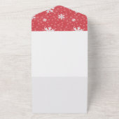 Snowflakes bij uitnodiging op kerstavond (Buitenkant)