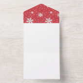 Snowflakes bij uitnodiging op kerstavond (Binnen)