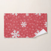 Snowflakes bij uitnodiging op kerstavond handdoek (Handdoek)