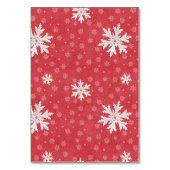 Snowflakes bij uitnodiging op kerstavond kaart (Voorkant)