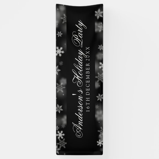 Snowflakes Black Spandoek (Verticaal)