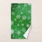 Snowflakes blanc Emerald (Serviette à main)