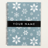 Snowflakes blanc, Grey, Votre nom, Personnaliser (Devant)