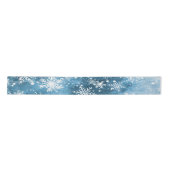 Snowflakes, blauw, kerst lint (Voorkant)