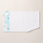 Snowflakes Bleu Ensemble de serviettes de bain bla (Serviette à main)