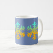 Snowflakes Blue Mug (Devant droit)