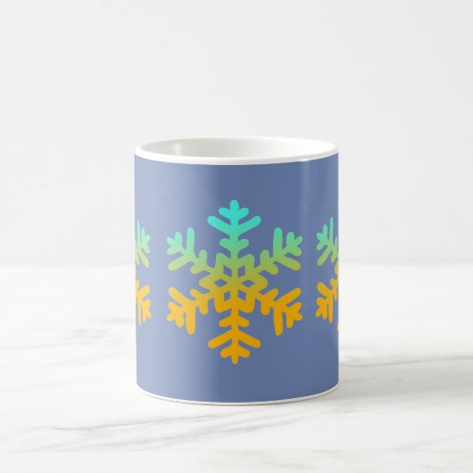 Snowflakes Blue Mug (Centre)